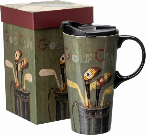 Vista 9 de Topadorn Taza de café de cerámica de 17 onzas con tapa, taza abstracta de los años 80, taza de té de porcelana de graffiti colorido, apta