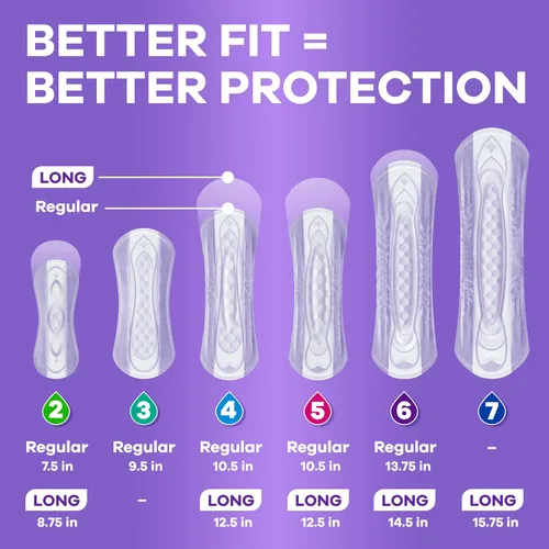 Vista 7 de Always Discreet - Toallas para incontinencia adulta para mujer, absorción ligera, longitud regular, toallas posparto, 30