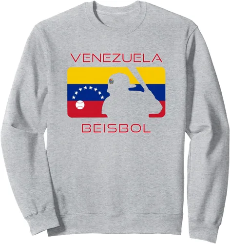 Vista 3 de Venezuela Beisbol Bandera de Béisbol Venezolano Fan Deportes Sudadera VEN