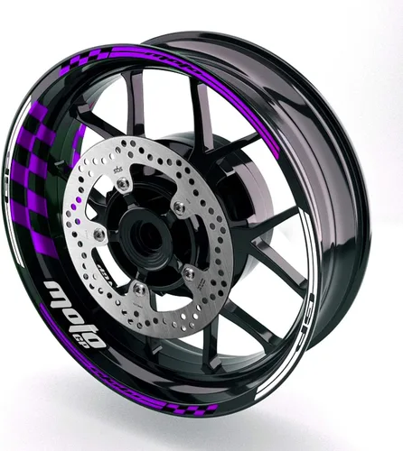 Vista 17 de MC MOTOPARTS Adhesivos para llanta de rueda 17 pulgadas Cinta adhesiva AA01 Compatible con GSX1300R GSXR1000 GSXR600 (Azul Aqua)