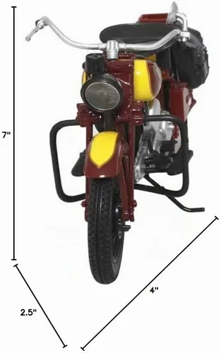 Vista 6 de NewRay Juguetes: Indian Sport Scout 1934 1:12, Marrón