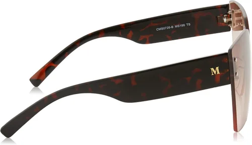 Vista 3 de MARTHA STEWART Women's Ms188 Oversized Uv400 Protective Square Cat Eye Shield Sunglasses. Timeless Gifts for Her, 144 Mm