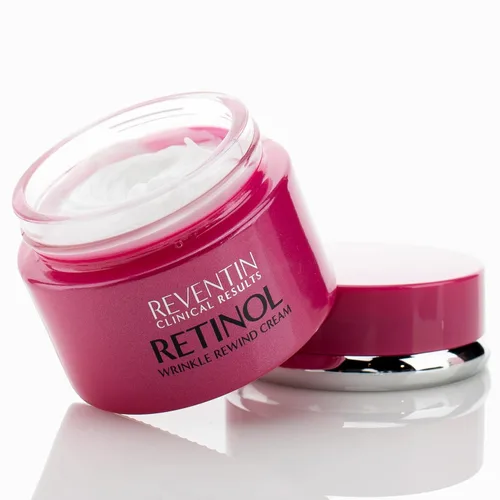 Vista 2 de Reventin Clinical Results Retinol Wrinkle Rewind - Loción hidratante facial antienvejecimiento para arrugas, manchas de edad y piel seca, crema
