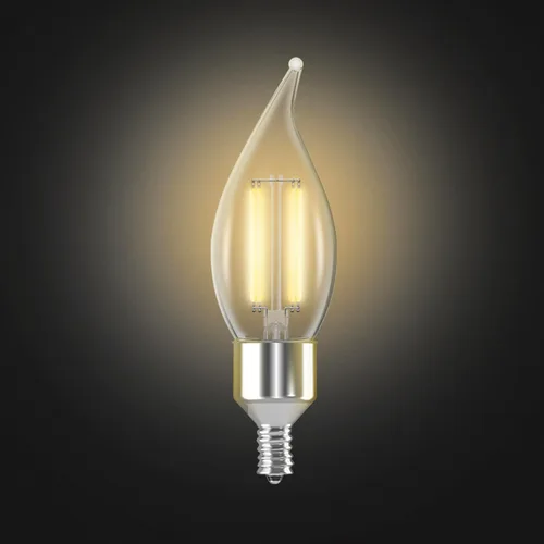 Vista 2 de Feit Electric CFC40/927CA/FIL/AG Bombilla LED inteligente, WiFi, regulable, no requiere concentrador, compatible con Alexa o Google Assistant