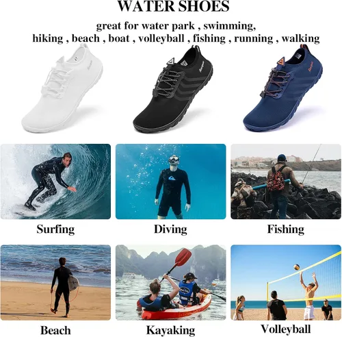Vista 7 de Racqua Water Shoes Men&Women Swim Beach Pool River Aqua Quick Dry Breathable