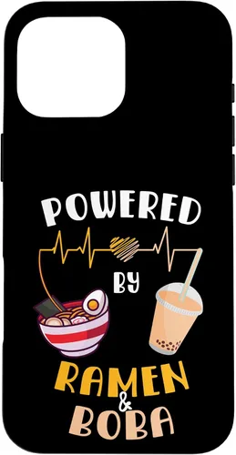 Vista 19 de Powered by Ramen & Boba Tea - Linda funda Kawaii Ramen Soup para iPhone 17