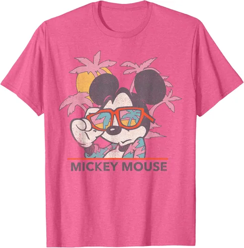 Vista 26 de Disney Mickey and Friends Mickey Mouse Tropical Retrato Camiseta S Negro