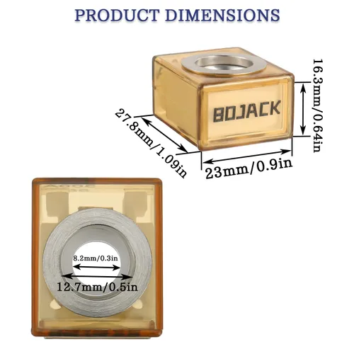 Vista 5 de Portafusibles BOJACK para Marina, Fusible de Batería 30 A, 58 V CC máx., Impermeable IP66, Portafusibles Termoplásticos de Cerámica de 2 Polos y 2