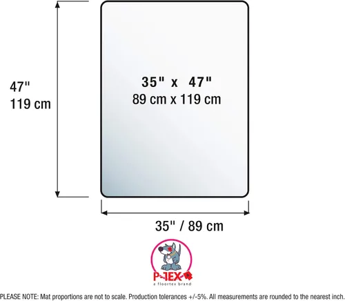 Vista 3 de FLRFCCAGE89ER - Protector de suelo para jaula de perro de policarbonato Tex 35 x 47