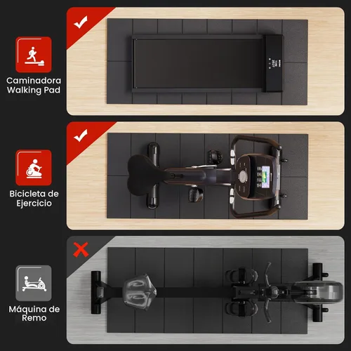 Vista 6 de Walking Pad Treadmill Mat for Carpet Floors,55x24 Hardwood Floor Protection