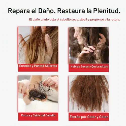 Vista 4 de HAIRLABS - Acondicionador de queratina y biotina para cabello dañado, 7