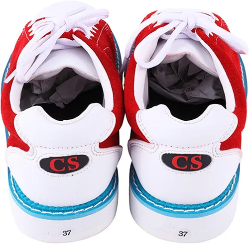 Vista 4 de CHENPENG Zapatos de bolos para mujer, de cuero, transpirables, ligeros, para bolos