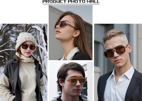 Vista 2 de Gafas de sol estilo aviador planas vintage de los años 70 para mujeres y hombres, montura retro clásica con estilo UV400