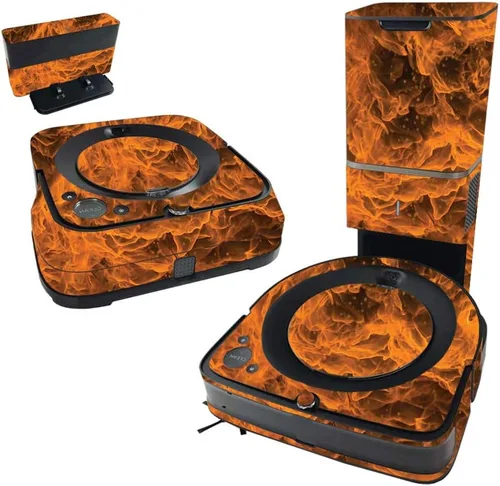 Vista 15 de MightySkins Skin compatible con iRobot Roomba s9+ Vacuum & Braava Jet m6 Bundle – Placa de diamante negro y cubierta de vinilo única, fácil