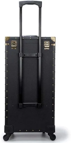 Vista 5 de Carro con ruedas con cerradura para maquillaje, carrito con canastilla para peluquería, organizador de viaje, estuche cosmético para salón
