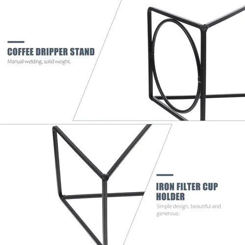 Vista 2 de Soporte de goteo para verter sobre el gotero, fabricante de filtro de café, soporte para taza de filtro, soporte para colador de té para cafetera