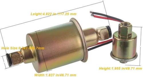 Vista 7 de MDY E8012S GA8012S Bomba de combustible eléctrica de alta presión (5-9 PSI) universal de 12V resistente a gas diésel en línea en el tanque con kit