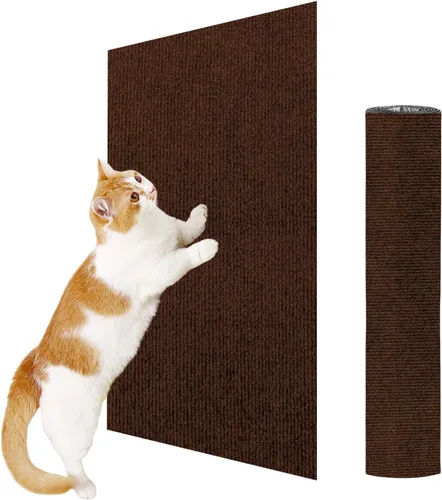 Vista 15 de ENONCI Protector de esquina de pared de sofá de 23.6 x 15.8 pulgadas para gatos de interior, protector de muebles antiarañazos contra arañazos