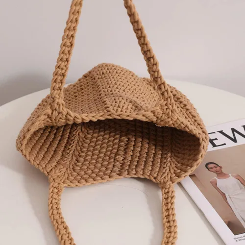 Vista 7 de ZMWL Bolsa de paja tejida para la playa para mujeres y niñas, bolso bohemio de verano, bolso cruzado de vacaciones, bolsa de ratán, bolsa de viaje