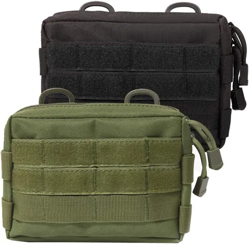 Vista 10 de MOLLE Pouches - Paquete de 2 bolsas tácticas compactas resistentes al agua para dispositivos utilitarios EDC bolsa