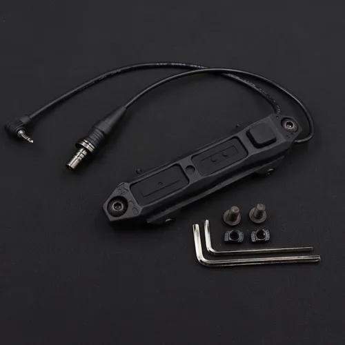 Vista 6 de Conjunto de interruptor de presión remoto doble aumentado para interruptores de cinta doble de enchufe PEQ Box 2.5 (enchufe negro-2.5)