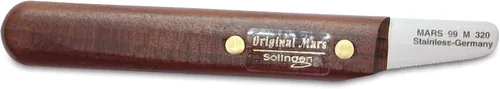 Vista 6 de Mars - Cuchillo profesional para pelar perros, herramienta de aseo para dientes inclinados medianos con borde cónico, diestro