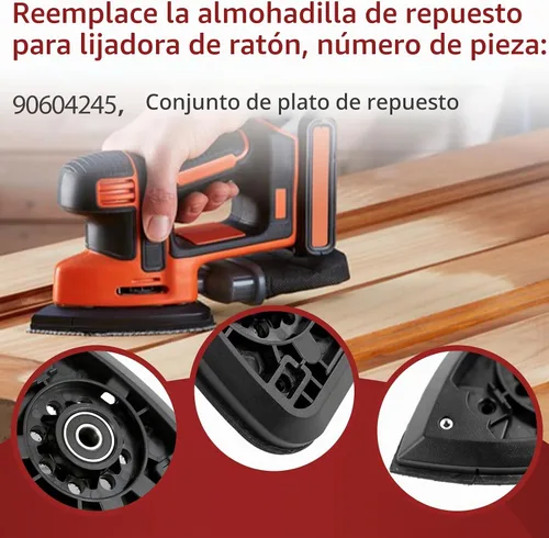 Vista 5 de 90604245 Ajuste para Black & Decker Reemplazo Lijadora Platina Montaje BDCMS20B BDEMS600