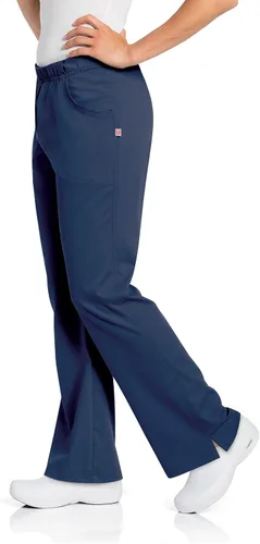 Vista 2 de Urbane Ultimate Tailored Fit Comfort Stretch Pantalones médicos con 2 bolsillos para mujer 9306