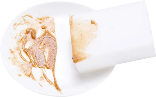 Vista 6 de Limpiador de espuma de melamina de goma de borrar de esponja mágica multifuncional, hecho de materiales ecológicos, sin detergente, adecuado