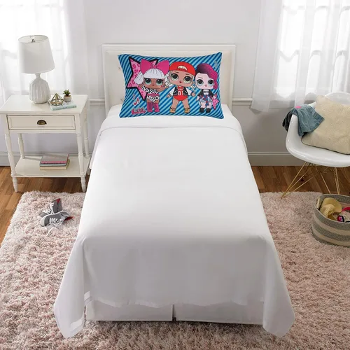Vista 4 de Franco Funda de almohada de microfibra súper suave para niños, 20 x 30 pulgadas, LOL Surprise