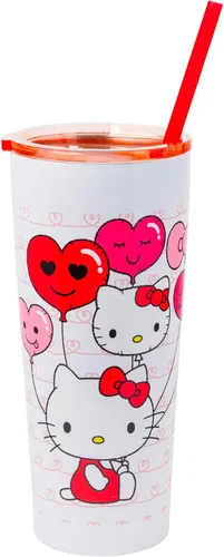 Vista 46 de Silver Buffalo Sanrio Hello Kitty, vaso de acero inoxidable con forma de lata, 11.8 onzas