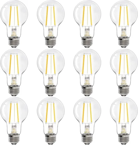 Vista 9 de Energetic - Bombilla LED Edison A19, regulable E26, equivalente a 60 W 3000K Blanco Cálido