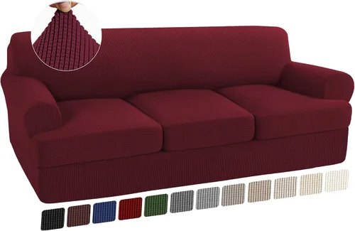 Vista 36 de Turquoize Funda para sillón con cojín en forma de T para sala de estar, funda elástica para sofá, funda suave para sillón, fundas de muebles
