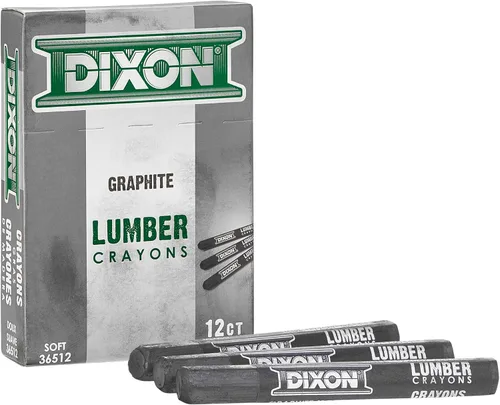 Vista 6 de Dixon Crayones de Madera, Negro Carbón, 12/Caja (49400)