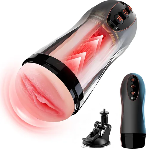Vista 10 de Pussy Pocket,Male Self Masterburbatar Hands Free Life Size Silicone Blowjobob Machine for Man Mens Masterbuters Masturebor Adult Toy Realistic