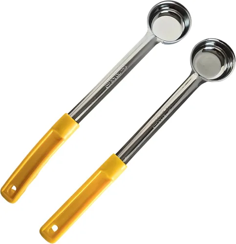 Vista 18 de Cuchara de acero inoxidable sólido de 1 onza para medir y servir; cucharas de grado comercial (paquete de 2) Commercial-Grade Spoodle for