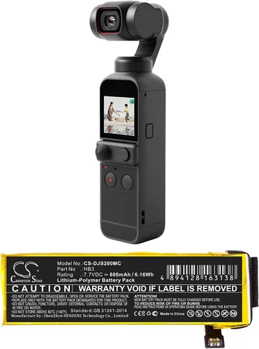 Vista 5 de VI VINTRONS Batería para DJI Osmo Pocket, Osmo Pocket 2, Osmo Pocket II, HB3