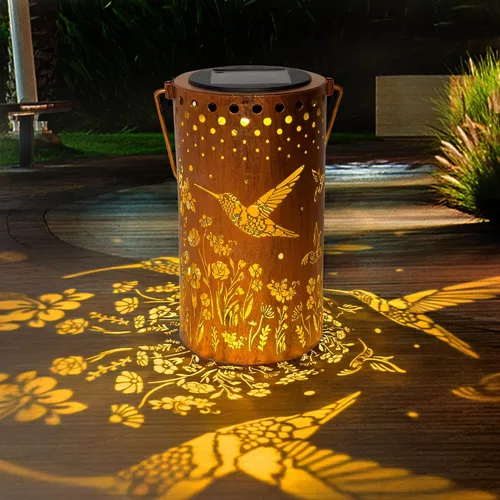 Vista 13 de ANYTALK Faroles Solares de Libélula para Exteriores Impermeables, Regalos de Cumpleaños para Mujeres Mamá Abuela, Luces Solares Colgantes