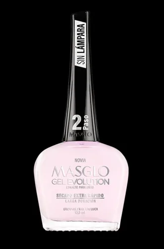 Vista 4 de MASGLO GEL EVOLUTION - Esmalte de uñas efecto gel, no requiere lámpara UV/Led, duración de hasta 12 días, 3 tonos de color - Effecto Gel sin