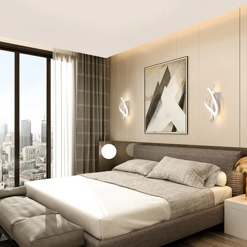 Vista 9 de Aplique de pared, apliques LED de 21 W, iluminación de pared para interiores, luces de pared para dormitorio, sala de estar, restaurante, pasillo