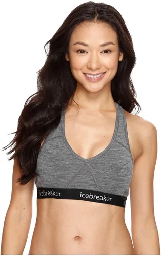Vista 16 de Icebreaker Womens Sprite Racerback Sports Bra Negro