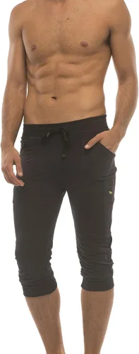Vista 6 de 4-rth Pantalón deportivo de yoga con puños para hombre, tejido de rizo francés modal, hecho en Estados Unidos, ajuste elástico, estilo europeo