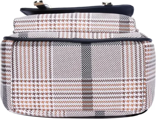 Vista 4 de KKXIU Mochila pequeña para mujer, bolso convertible de cuero para mujer