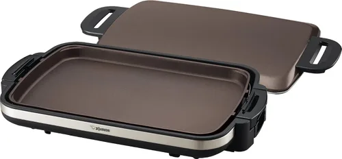 Vista 7 de Zojirushi EA-BDC10TD Gourmet Sizzler - Plancha eléctrica de tamaño único, color marrón oscuro