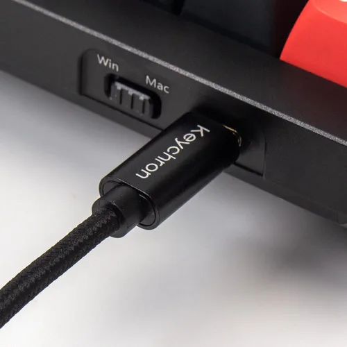 Vista 9 de Keychron Q5 RGB Teclado mecánico personalizado con cable, 96% de diseño QMKVIA macro programable para Mac Windows Linux, interruptor Gateron G Pro