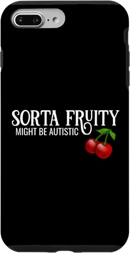 Vista 12 de Sorta Fruity Autistic Bisexual Queer Lesbian Autism Cherry Case for iPhone 16