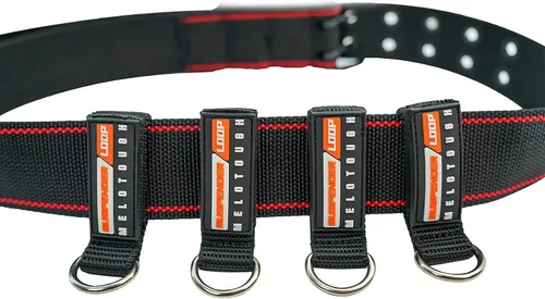 Vista 8 de MELOTOUGH Correas para cinturón de alta resistencia para conectores de tirantes, paquete de 4, Negro Se adapta a conectores de correa de 2.-2.25