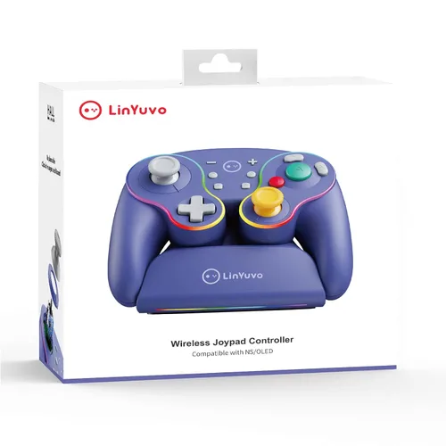 Vista 8 de Wireless Pro Controller for Switch 2SwitchPhoneTabletPC - Programmable Back Buttons, Hall Effect Sticks, Mechanical Keys, 1000mAh, Turbo, Gyro