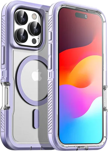Vista 51 de AICase Funda para iPhone 13 Pro Max [compatible con Magsafe], protección magnética resistente contra caídas, cuerpo completo, a prueba de golpes, a