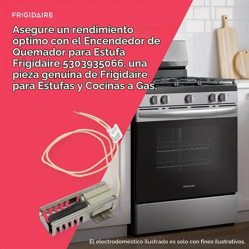 Vista 5 de Frigidaire 5303935066 - Encendedor de quemador para quemadores de horno, dorado